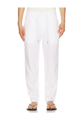 Polo Ralph Lauren Prepster Linen Pant in White. Size L. Also in M, S, XL/1X, XXL/2X.