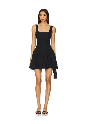 WeWoreWhat Corset Peplum Mini Dress in Black. Size 00. Also in 4, 0, 2, 6.