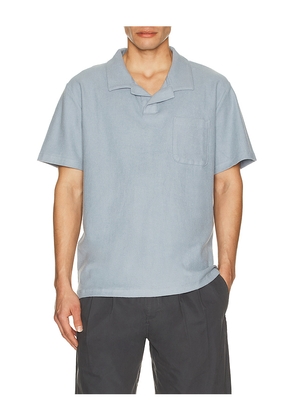 Rhythm Vintage Terry Polo in Blue. Size M. Also in L, S, XL/1X.