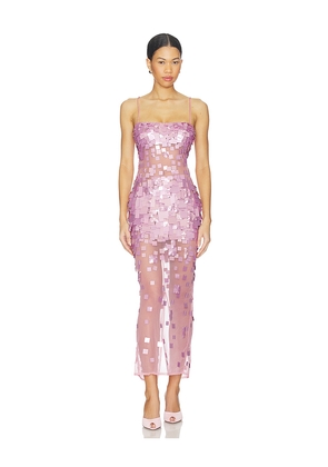 retrofete Carmin Embellished Dress in Pink. Size S. Also in XS, M.
