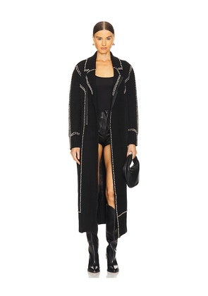 Understated Leather Moto Robe in Black. Size M/L. Also in XS/S.