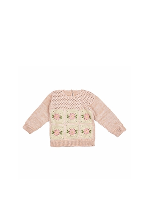 Wild Wawa Patchwork Sweater in Rose. Size 3/4. Also in 2/3, 5/6.