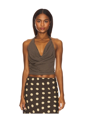 With Jean Casper Top in Brown. Size M. Also in S, XS, L, XL.