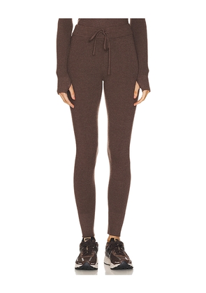 WellBeing + BeingWell Royal Knit Tight in Brown. Size XL. Also in L.