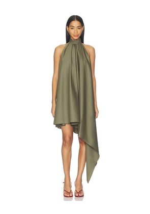 Ronny Kobo Fleur Dress in Olive. Size M. Also in XS, S, L.