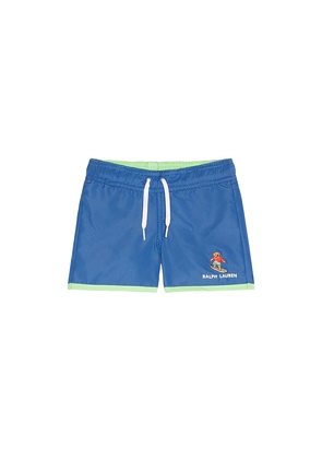 Polo Ralph Lauren Recycled Polyester Woven Swim Trunk in Royal. Size 2. Also in 3, 4, 5, 6.