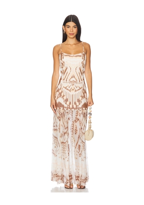 Ulla Johnson Marisol Drop Waist Gown in Cream. Size 12. Also in 0.