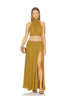 retrofete Kreeli Dress in Green. Size L. Also in XS, S, M.