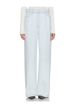 SELMACILEK Aria Denim Pants in Baby Blue. Size M. Also in S, XS.