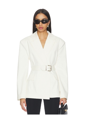 SELMACILEK Daylight Blazer Jacket in White. Size L. Also in M, S, XS.