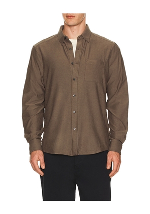 Rhone Work From Home Shirt in Brown. Size S. Also in M, L, XL/1X, XXL/2X.