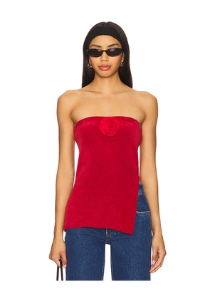 With Jean Belle Top in Red. Size M. Also in XS, S, XL.