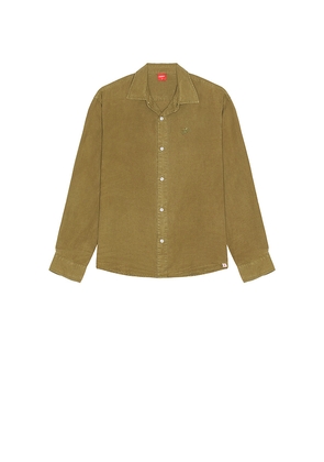 Worship Supplies Linen Long Sleeve Shirt in Olive. Size S. Also in M.