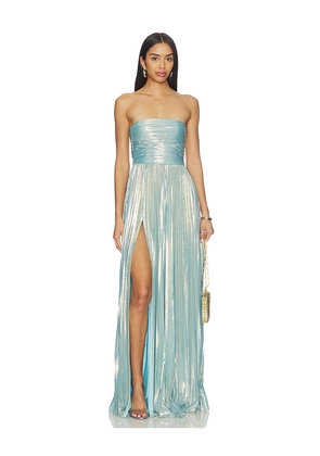 retrofete Sevyn Dress in Baby Blue. Size L. Also in M, S, XL.