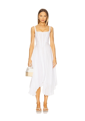 Understated Leather Honey Moon Dress in White. Size S. Also in XS, M.