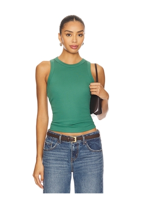 Veronica Beard Jordyn Cropped Tank Top in Green. Size S. Also in XS, M, XL.