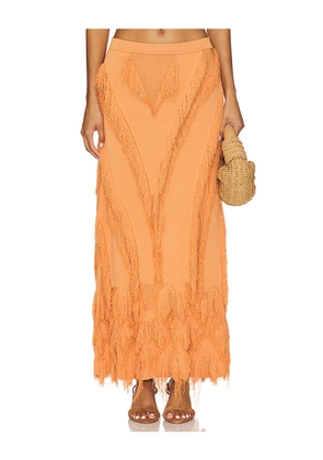 Ulla Johnson Astrid Knit Maxi Skirt in Tangerine. Size S. Also in M.