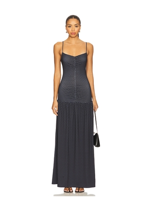 WeWoreWhat Ruched Front Scoop Maxi Dress in Navy. Size M. Also in L.