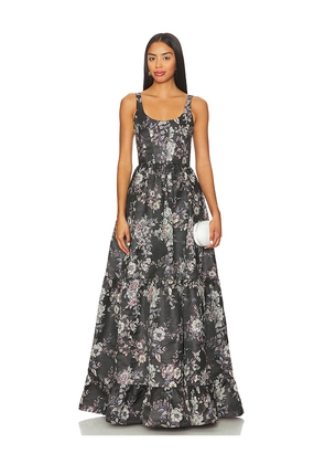 V. Chapman Avery Gown in Charcoal. Size 00. Also in 2, 0, 4, 6, 8.