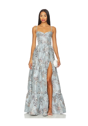 V. Chapman Lucetta Gown in Baby Blue. Size 00. Also in 2, 0, 8.