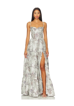 V. Chapman Lucetta Gown in Grey. Size 12. Also in 0, 4.