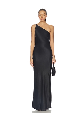 SNDYS Aubrey Cowl Back Maxi Dress in Black. Size M. Also in S, XS, XXL.