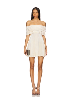 WeWoreWhat Off Shoulder Mini Dress in Ivory. Size M. Also in XS.