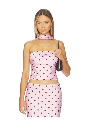 Runaway The Label Blaine Top in Pink. Size L. Also in XS, S, M, XL.