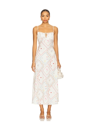 WeWoreWhat x REVOLVE Cami Midi Dress in White. Size M. Also in XS, S, L, XL.