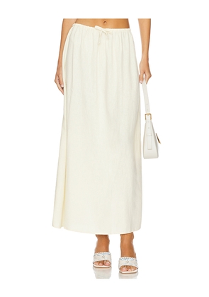 WeWoreWhat Tie Waist Skirt in Ivory. Size XL. Also in XXS, XS, L.