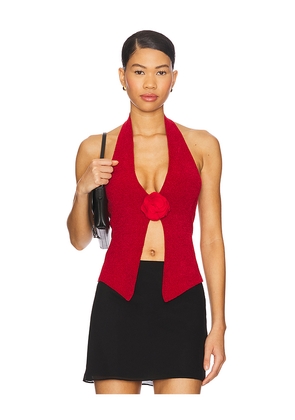 With Jean Rose Top in Red. Size M. Also in XS, S, L, XL, XXS.