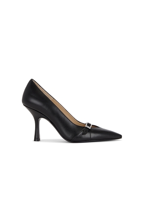 Stuart Weitzman Georgie Pump 85 in Black. Size 7. Also in 6, 7.5, 8, 8.5, 9, 9.5.