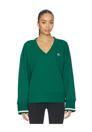 P.E Nation Courtside V-neck Sweatshirt in Green. Size M. Also in L, S, XL, XS.