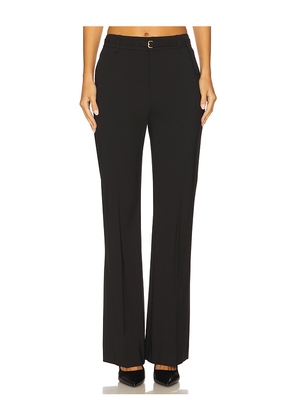 Vince High Waist Slim Flare Belted Pant in Black. Size 10. Also in 0, 2, 4, 6, 8.