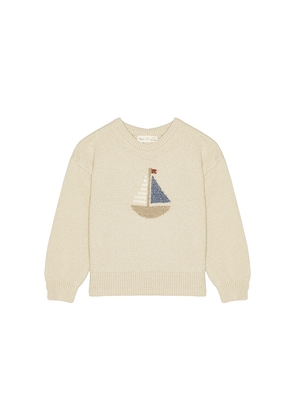 Rylee + Cru Mountain Sweater in Taupe. Size 12-18M. Also in 18-24M, 2-3yr, 4-5yr.