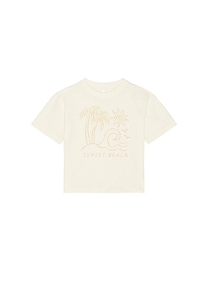 Rylee + Cru Relaxed Tee in Ivory. Size 12-18M. Also in 18-24M, 2-3yr, 4-5yr.