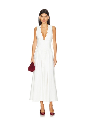 WeWoreWhat Button Front Scallop Dress in White. Size 00. Also in 12, 6.
