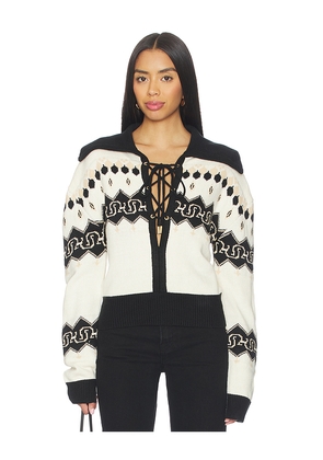 Understated Leather x REVOLVE Nordic Cowboy Sweater in Black,White. Size M. Also in S, L, XL.