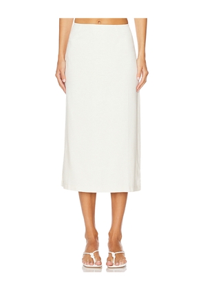 WeWoreWhat A Line Midi Skirt in Ivory. Size 12. Also in 10.