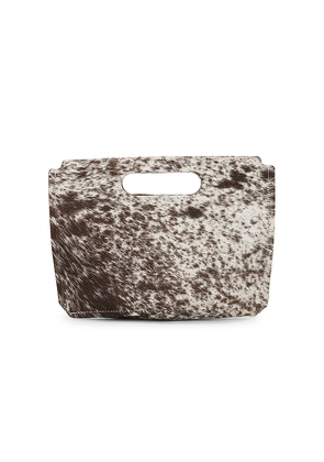 Understated Leather x REVOLVE Liar Clutch in Brown.
