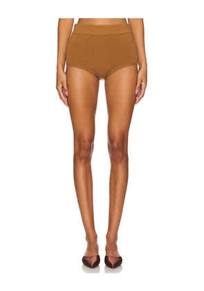 W. Cashmere Amelie Cashmere Short in Tan. Size XL. Also in M.