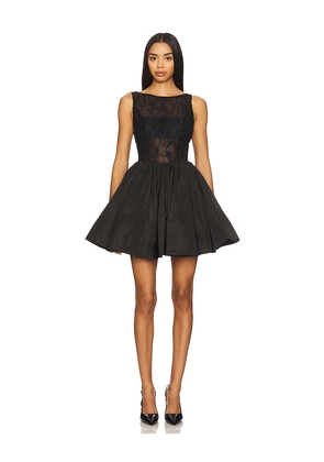 AMUR Lainey Boat Neck Mini Dress in Black. Size 10. Also in 0, 2, 4, 6, 8.