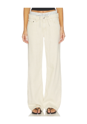 Rag & Bone Saige Full Boxer Straight Jeans in Cream. Size 23. Also in 24, 25, 26, 27, 28, 29, 30, 31, 34.