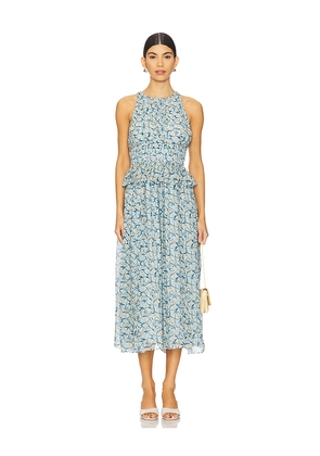 Ulla Johnson Adeline Dress in Blue. Size 12. Also in 10.