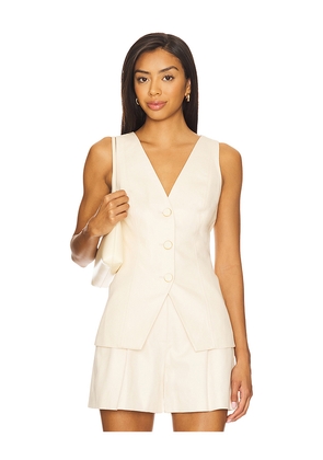 Veronica Beard Avalina Vest in Neutral. Size 00. Also in 0, 2, 6, 10, 14, 16.