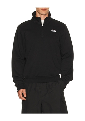 The North Face Evolution Simple Dome Regular 1/4 Zip in Black. Size L. Also in M, S, XL/1X, XXL/2X.