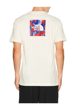The North Face Red White And Blue Regular Short Sleeve Tee in White. Size L. Also in M, S, XL/1X, XXL/2X.