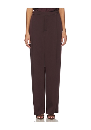 Vince Mid Rise Wide Leg Pleated Trouser in Purple. Size 00. Also in 2, 4, 6, 8.