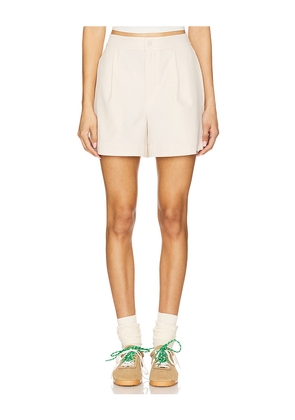 Varley Mariya Easy Pleat Short in Cream. Size S. Also in L, XL.