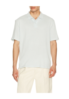 SAMSOE SAMSOE Sajase Polo in Blue. Size L. Also in M, S, XL/1X, XXL/2X.